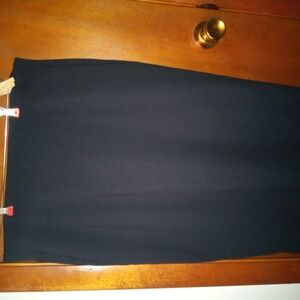 Elegant Lane Bryant Black Skirt Ponte Zipper Size 16